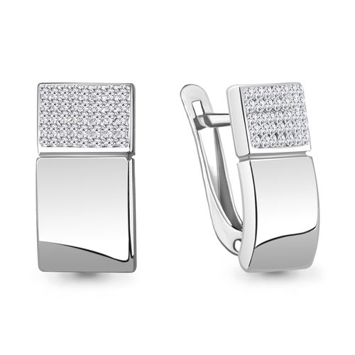 Сапфир каталог товаров Серьги из серебра с стеклом