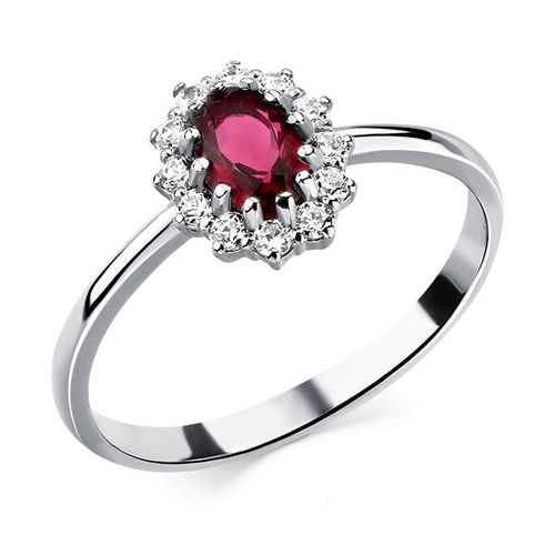 Сапфир каталог товаров Кольцо из серебра с фианитом