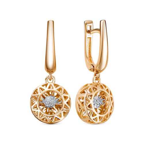 Сапфир каталог товаров Серьги из золота с бриллиантом