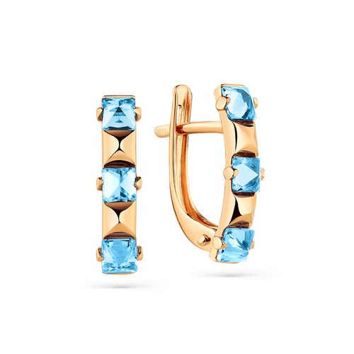 Сапфир каталог товаров Серьги из золота с топазом