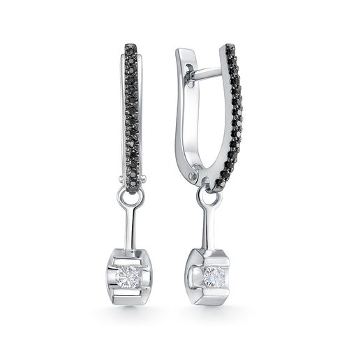 Сапфир каталог товаров Серьги из белого золота с бриллиантом