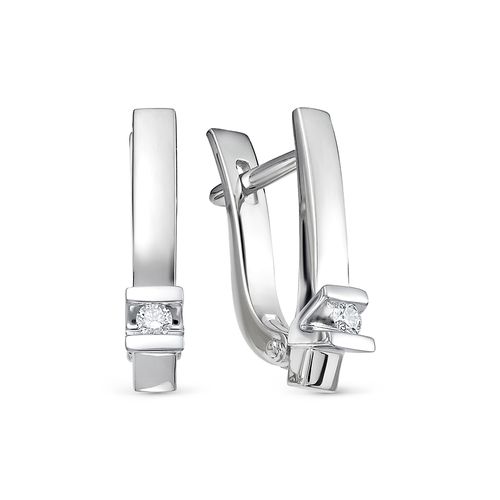 Сапфир каталог товаров Серьги из белого золота с бриллиантом