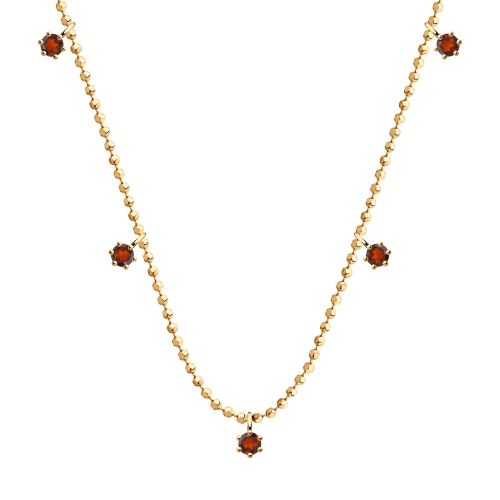 Сапфир каталог товаров Колье из золота с гранатом