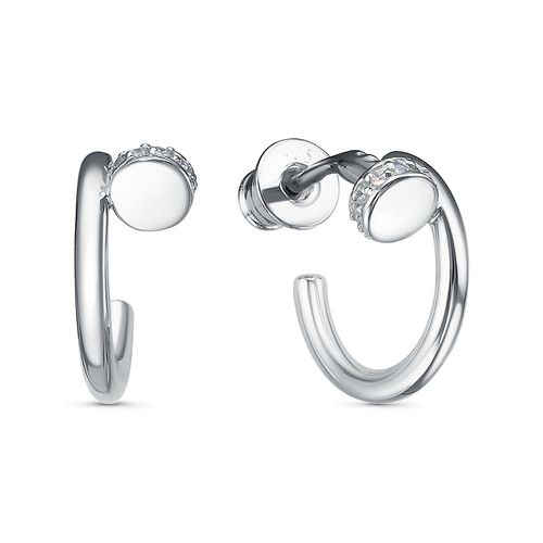 Сапфир каталог товаров Серьги из серебра с фианитом