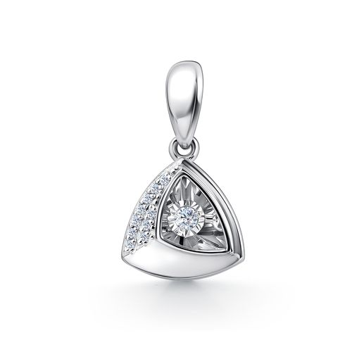 Сапфир каталог товаров Подвеска из белого золота с бриллиантом