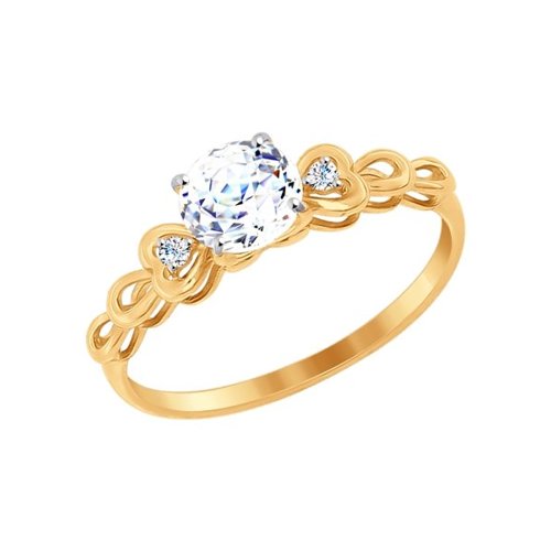 Сапфир каталог товаров Кольцо из золота с фианитом