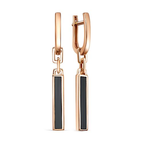 Сапфир каталог товаров Серьги из золота с ониксом