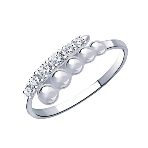 Сапфир каталог товаров Кольцо из серебра с фианитом