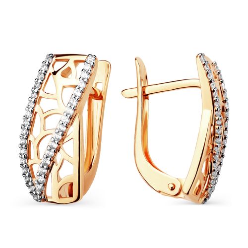 Сапфир каталог товаров Серьги из золота с фианитом