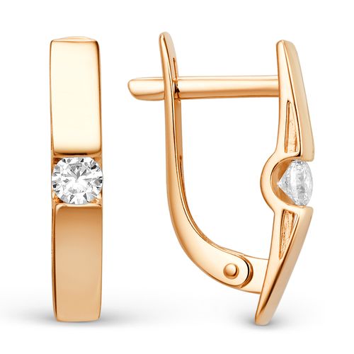 Сапфир каталог товаров Серьги из золота с фианитом