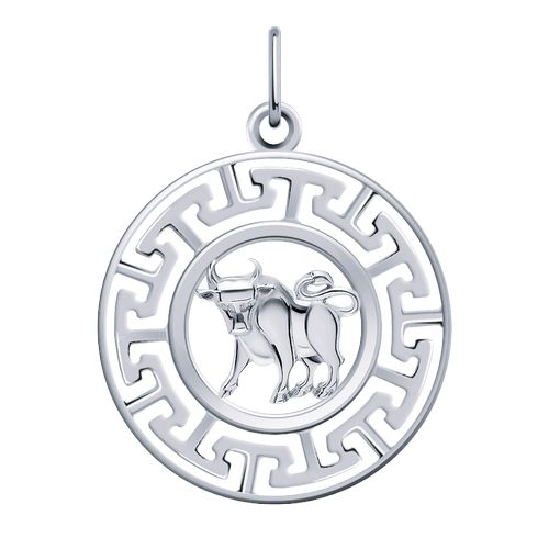 Сапфир каталог товаров Подвеска знак зодиака из серебра