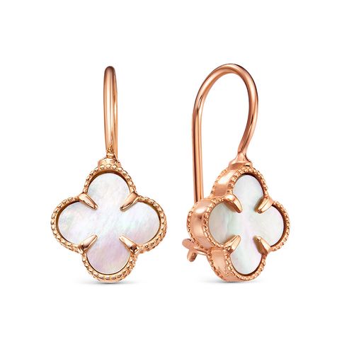 Сапфир каталог товаров Серьги из золота с перламутром