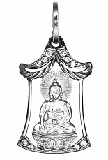 Сапфир каталог товаров Будда из серебра с фианитом