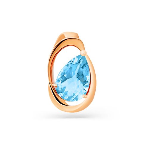 Сапфир каталог товаров Подвеска из золота с топазом