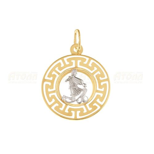 Сапфир каталог товаров Подвеска знак зодиака Водолей из золота