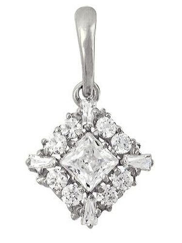 Сапфир каталог товаров Подвеска из серебра с фианитом