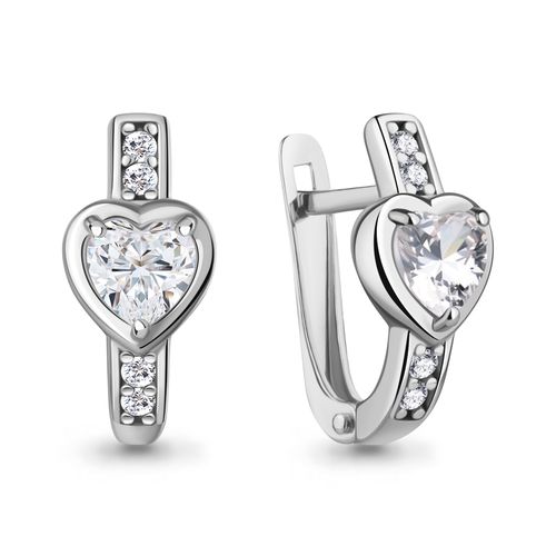 Сапфир каталог товаров Серьги из серебра с фианитом