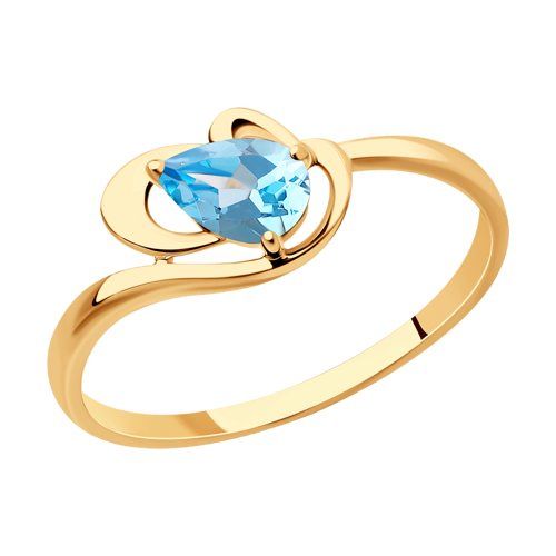 Сапфир каталог товаров Кольцо из золота с топазом