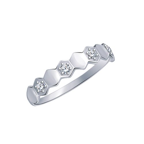 Сапфир каталог товаров Кольцо из серебра с фианитом