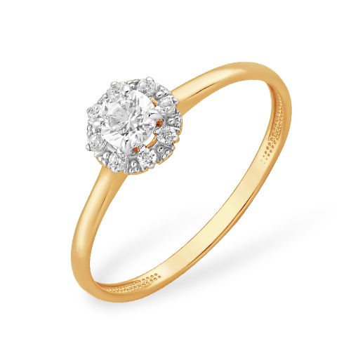 Сапфир каталог товаров Кольцо из золота с фианитом