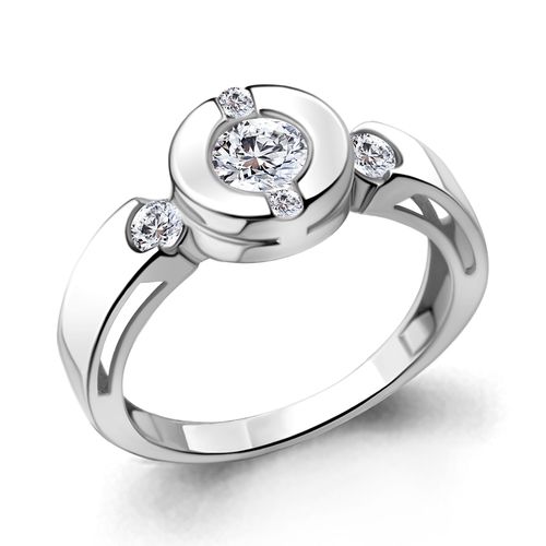 Сапфир каталог товаров Кольцо из серебра с фианитом