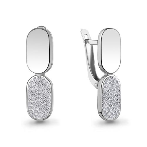 Сапфир каталог товаров Серьги из серебра с фианитом