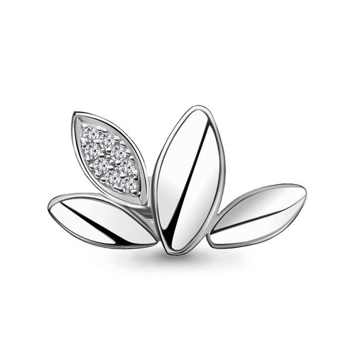 Сапфир каталог товаров Брошь из серебра с фианитом