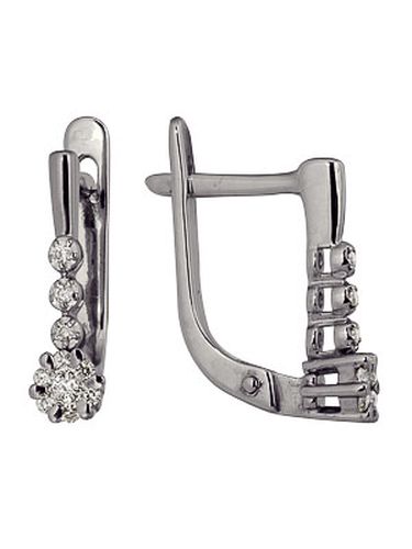 Сапфир каталог товаров Серьги из белого золота с бриллиантом