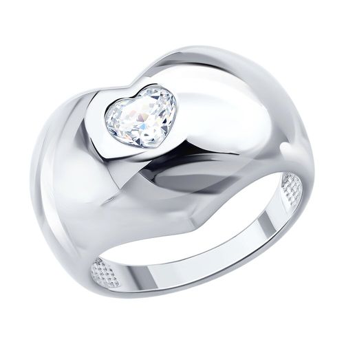 Сапфир каталог товаров Кольцо из серебра с фианитом