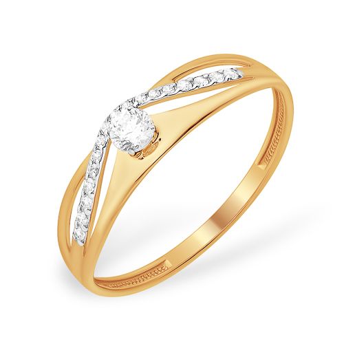 Сапфир каталог товаров Кольцо из золота с фианитом