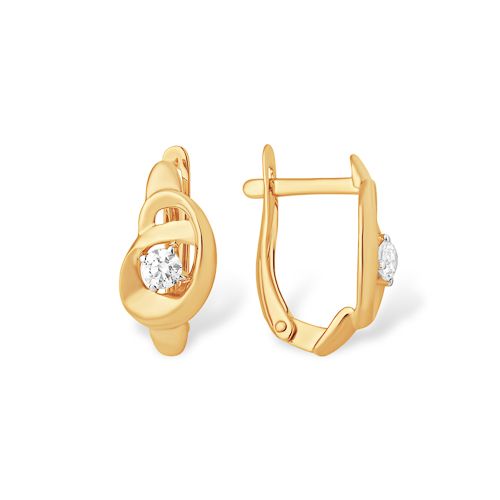 Сапфир каталог товаров Серьги из золота с фианитом