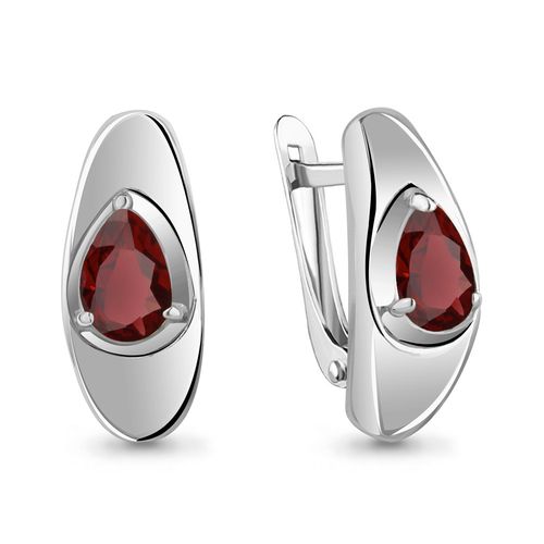 Сапфир каталог товаров Серьги из серебра с гранатом