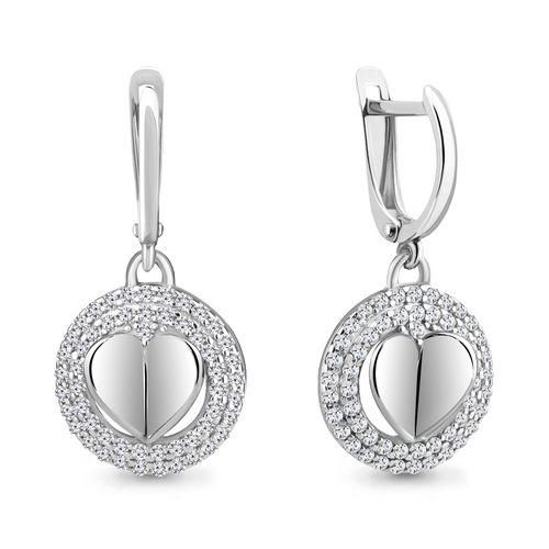 Сапфир каталог товаров Серьги из серебра с фианитом