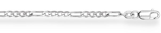 Сапфир каталог товаров Цепь фигаро с алмазной гранью из серебра