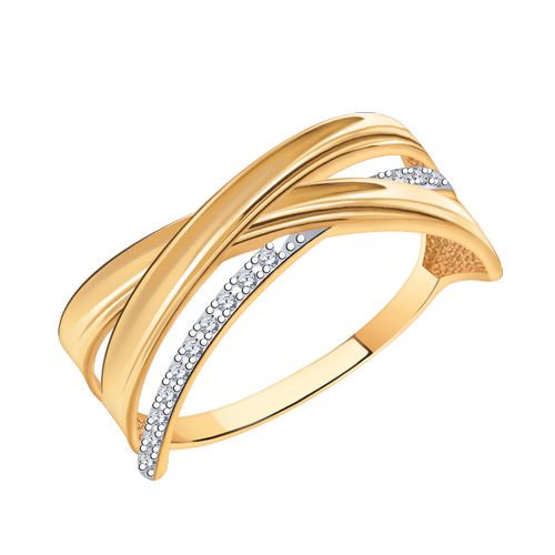 Сапфир каталог товаров Кольцо из золота с фианитом