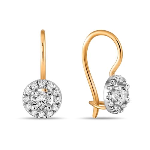 Сапфир каталог товаров Серьги детские из золота с фианитом