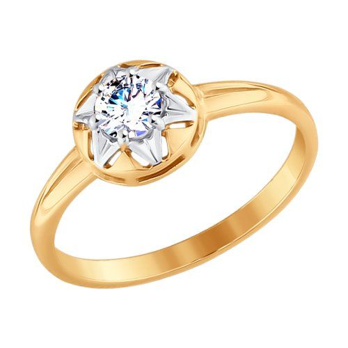 Сапфир каталог товаров Кольцо из золота с фианитом