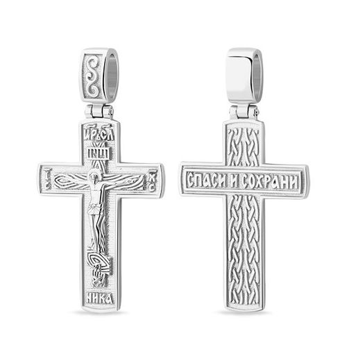 Сапфир каталог товаров Подвеска крест из серебра