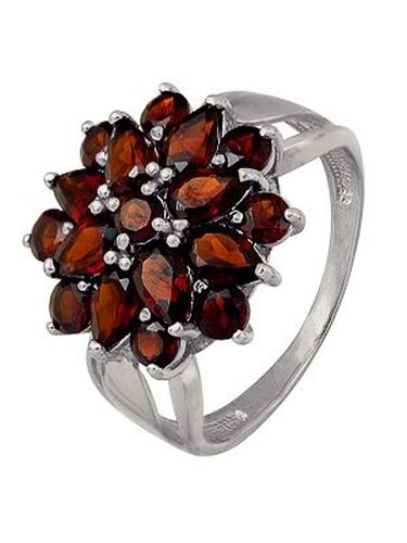 Сапфир каталог товаров Кольцо из серебра с гранатом