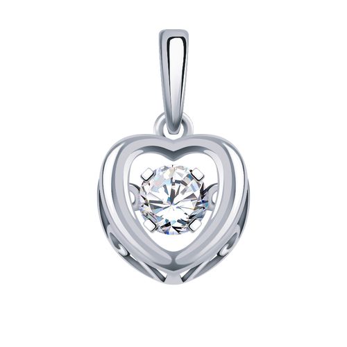 Сапфир каталог товаров Подвеска из серебра с фианитом