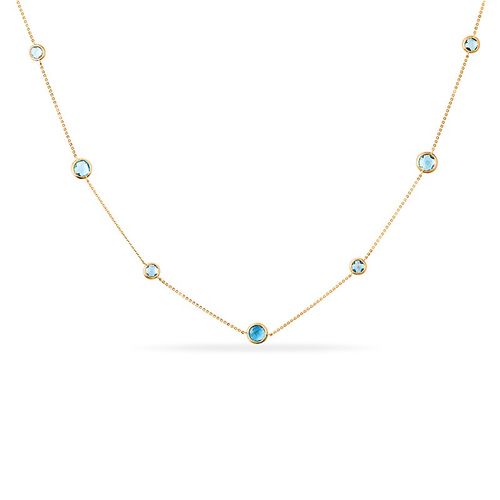 Сапфир каталог товаров Колье из золота с топазом