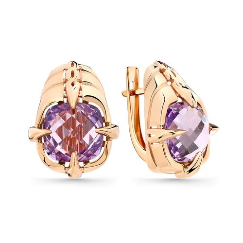 Сапфир каталог товаров Серьги из золота с аметистом