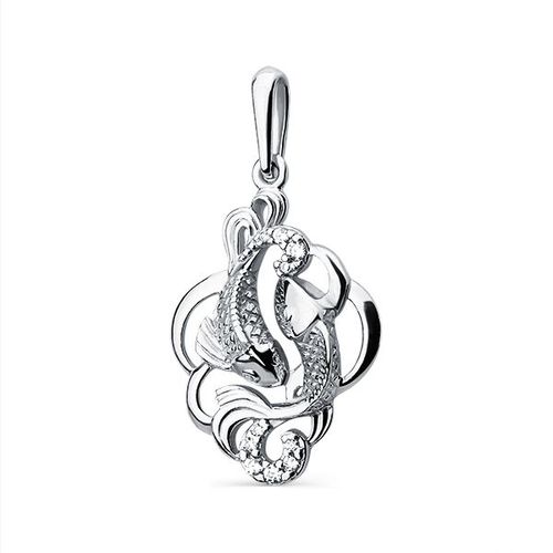 Сапфир каталог товаров Подвеска знак зодиака из серебра с фианитом