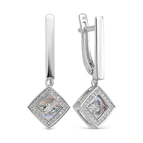 Сапфир каталог товаров Серьги из белого золота с бриллиантом