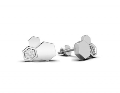 Сапфир каталог товаров Пуссеты из серебра с бриллиантом 