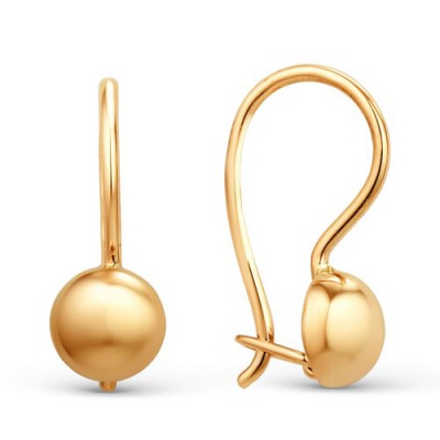 Сапфир каталог товаров Серьги-детские из золота 