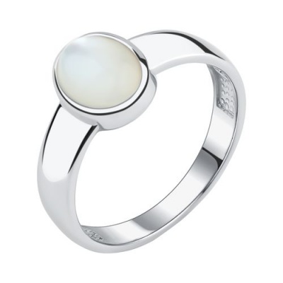 Сапфир каталог товаров Кольцо из серебра с перламутром 