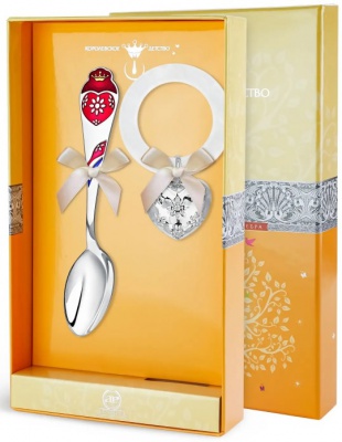 Сапфир каталог товаров Набор из серебра с позолотой с эмалью 