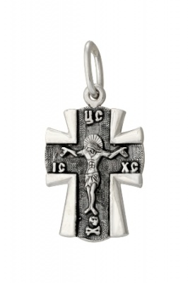 Сапфир каталог товаров Крест из серебра с чернением 