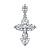 Сапфир каталог товаров Подвеска крест из белого золота